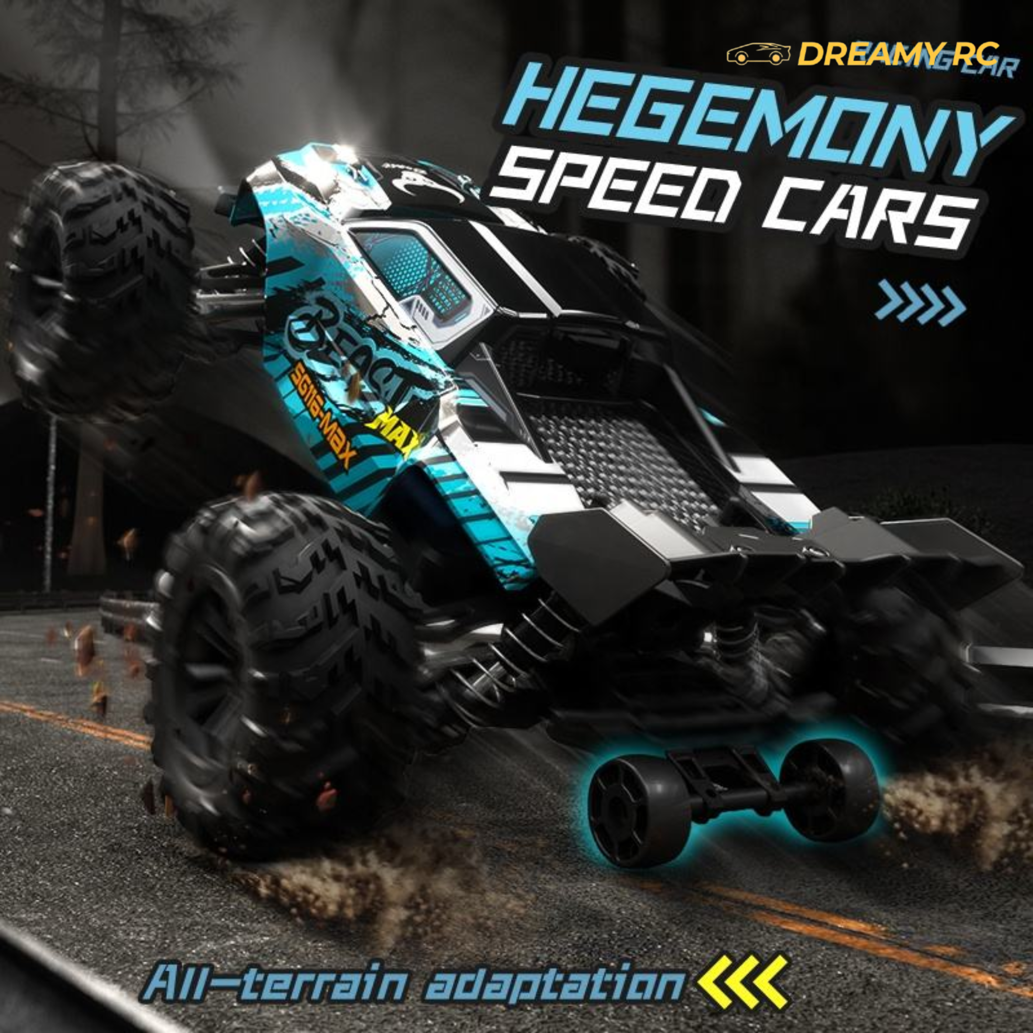 1:16 Brushless 4WD High-Speed RC Car – Off-Road Racing Remote Control Car