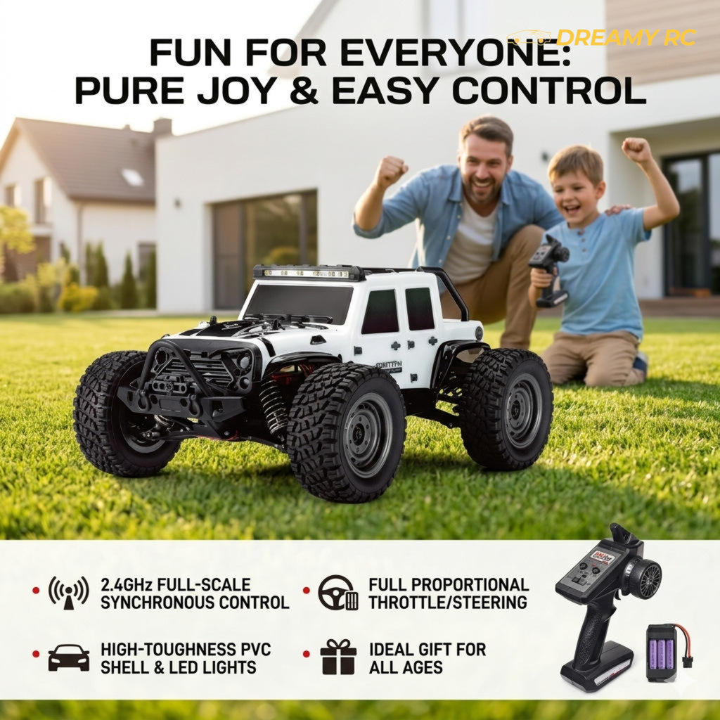 1:16 Scale 4WD High-Speed RC Jeep – Off-Road Remote Control Car