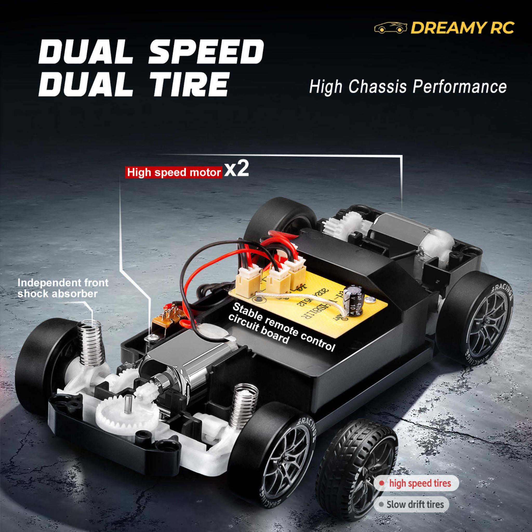 1:24 Scale 4WD Drift RC Car – High-Speedr