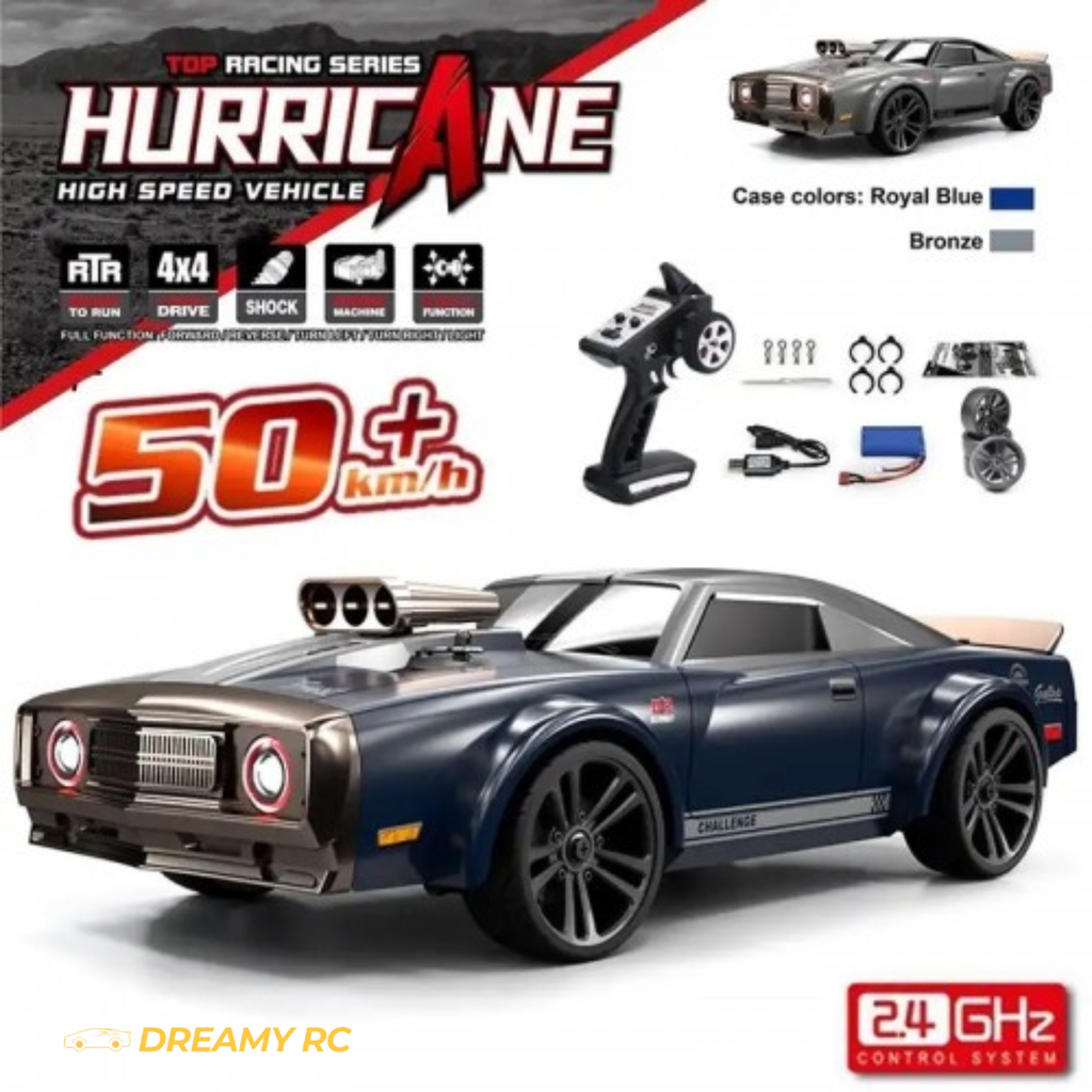 1:16 4WD RC Drift Car – 40 km/h High-Speed Remote Control Racing Car with LED Lights