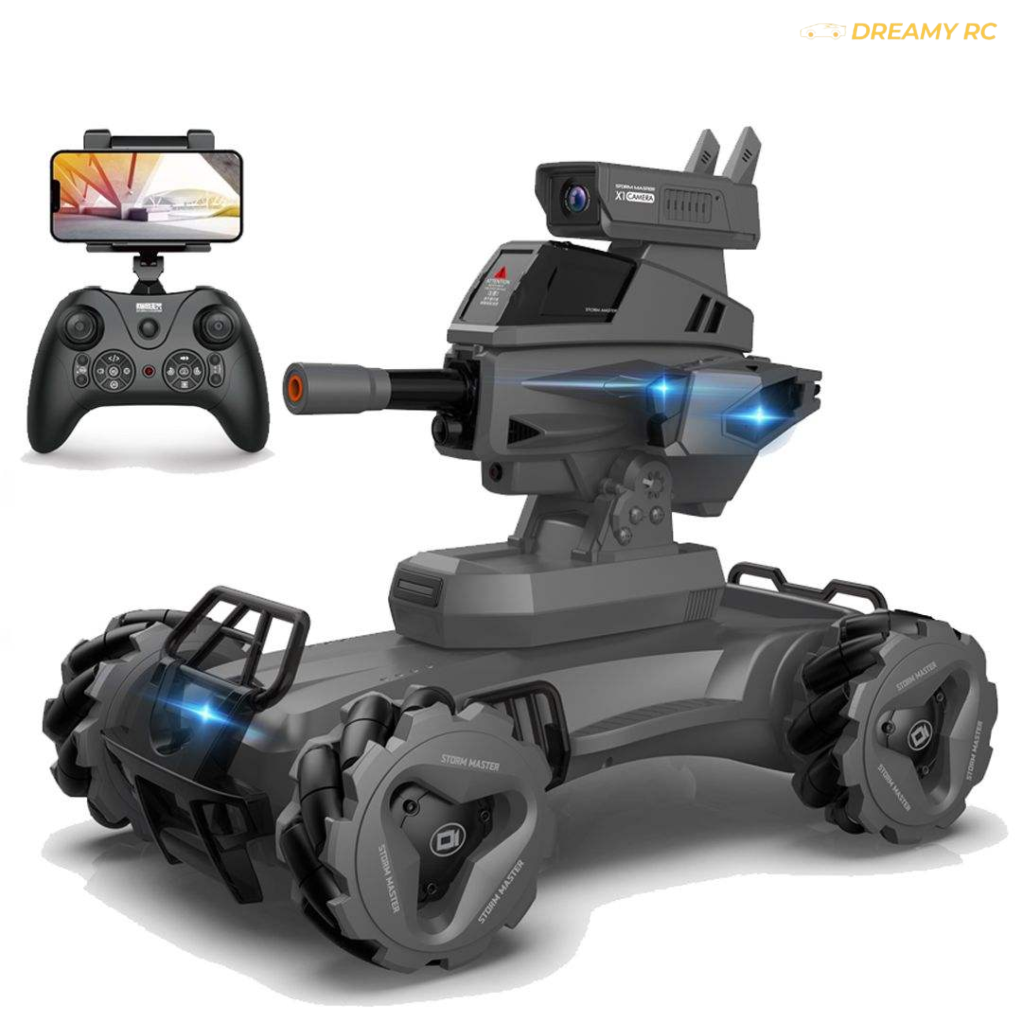 Intelligent RC Battle Tank with 720P Camera – Programmable Remote Control Water Bomb & Infrared Shooting Tank