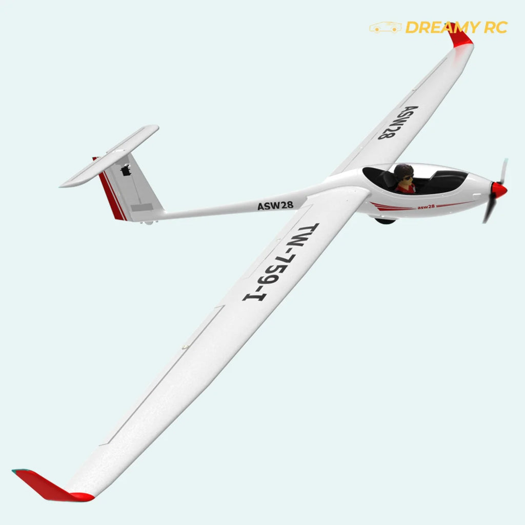 ASW28 2600mm Brushless RC Glider Airplane – Sailplane with Plastic Fuselage