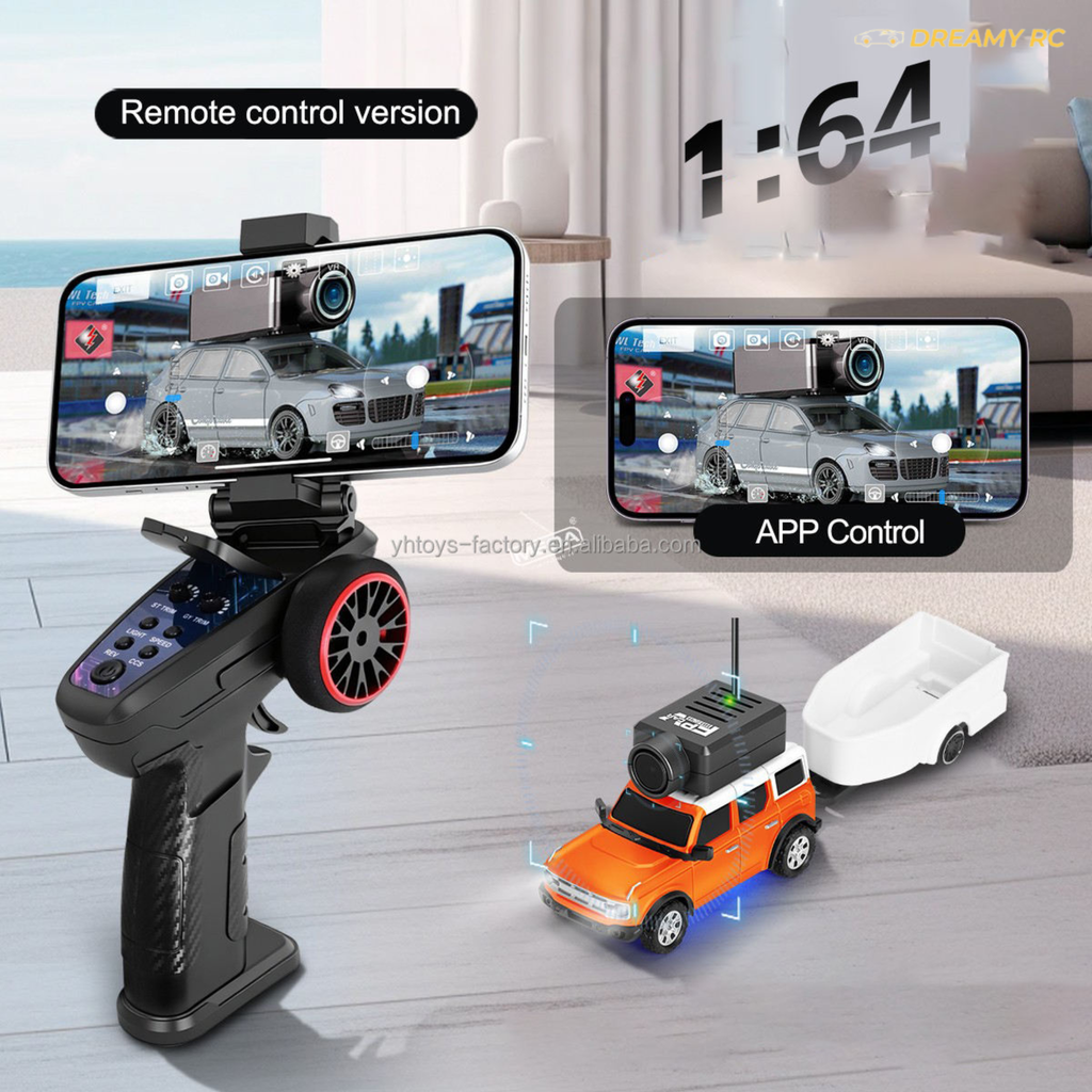 Wltoys 1:64 FPV Mini RC Car with HD Camera & 2.4GHz Remote Control