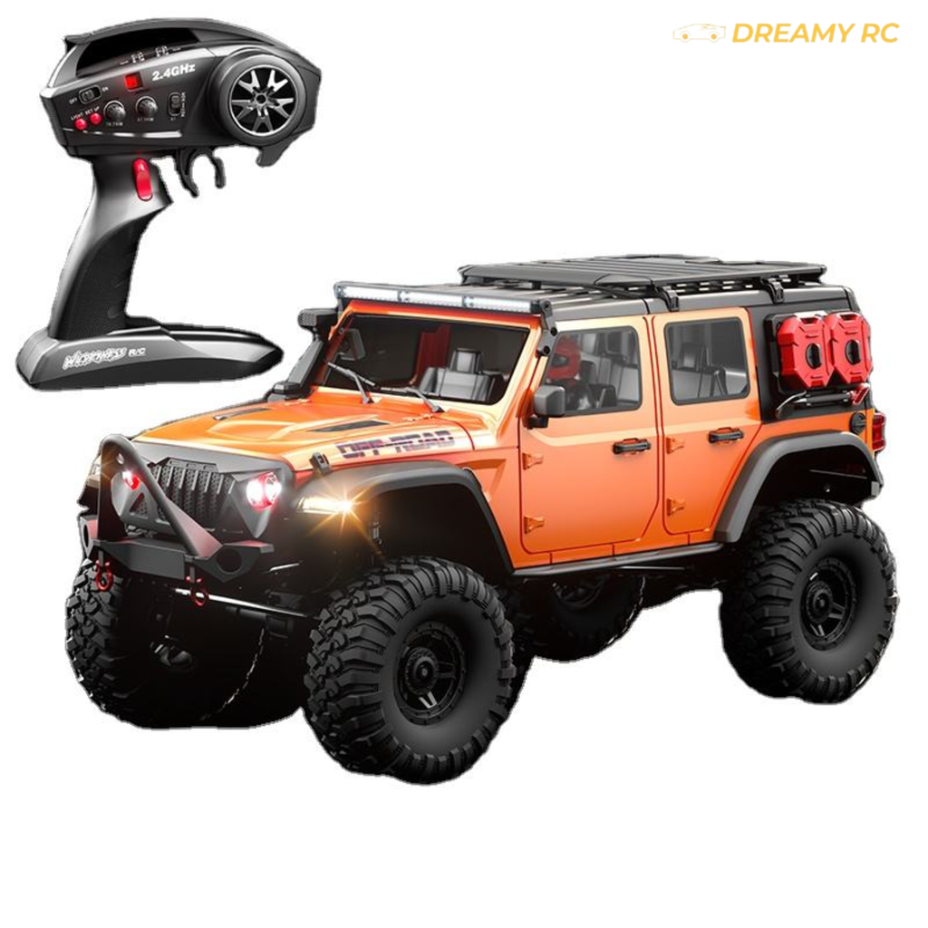 1:10 Scale 4WD Rock Crawler RC Truck – Full Proportional Off-Road Remote Control Vehicle