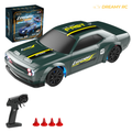 1:43 Scale Metal RC Drift Car – Mini Remote Control Racing Car with LED Lights