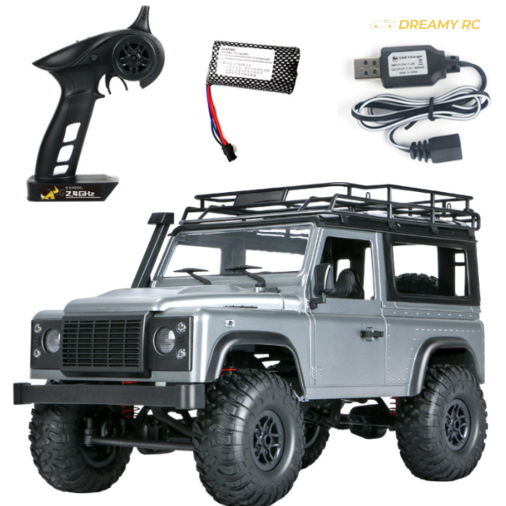 1:12 Scale 4WD Rock Crawler RC Car – Defender Style Off-Road Remote Control Vehicle
