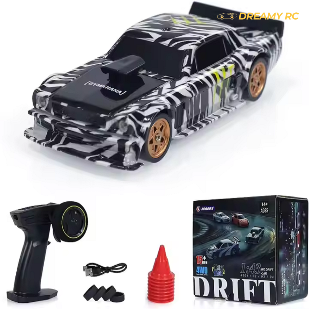 1:43 Scale Mini RC Drift Car – 4x4 High Speed Remote Control Racing Car