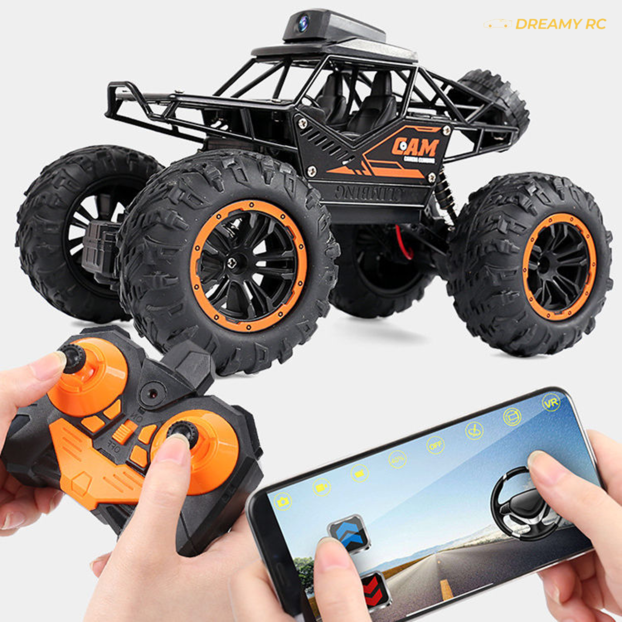 1:18 FPV WiFi Camera RC Car – HD 720P Remote Control SUV with App Control