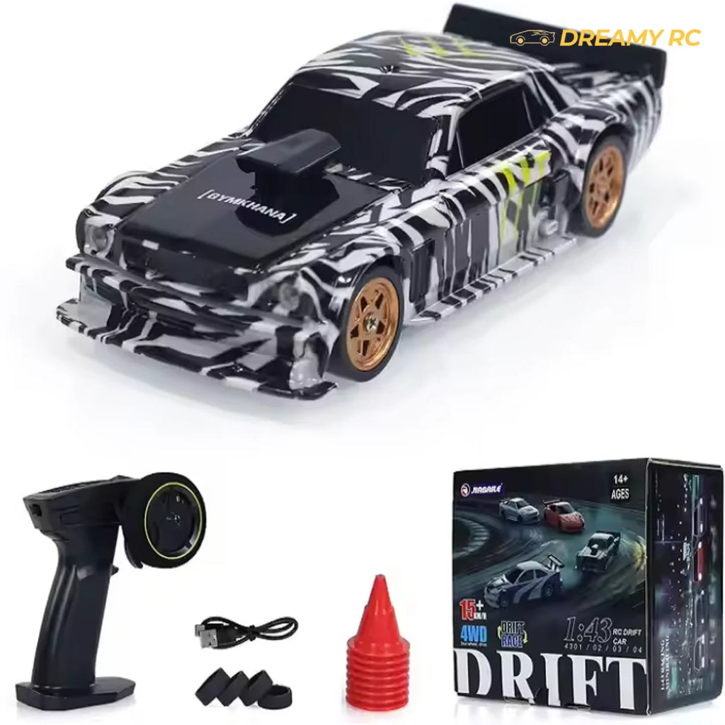 1:43 Scale Mini RC Drift Car – 4x4 High Speed Remote Control Racing Car