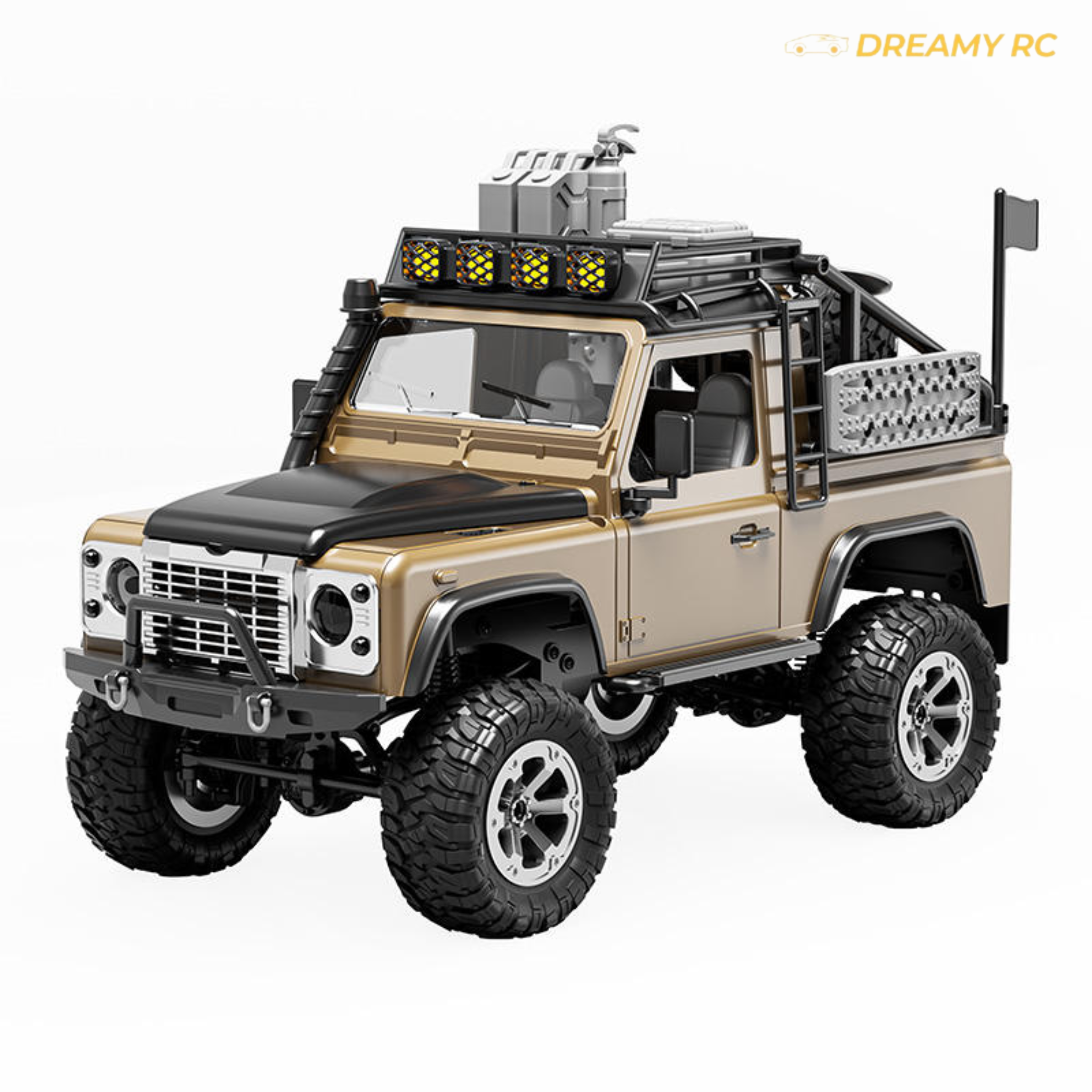 1:12 Scale 4WD Rock Crawler RC Car with LED Lights – Off-Road Remote Control Vehicle