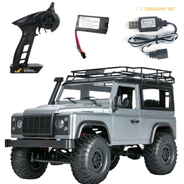1:12 Scale 4WD Rock Crawler RC Car – Defender Style Off-Road Remote Control Vehicle