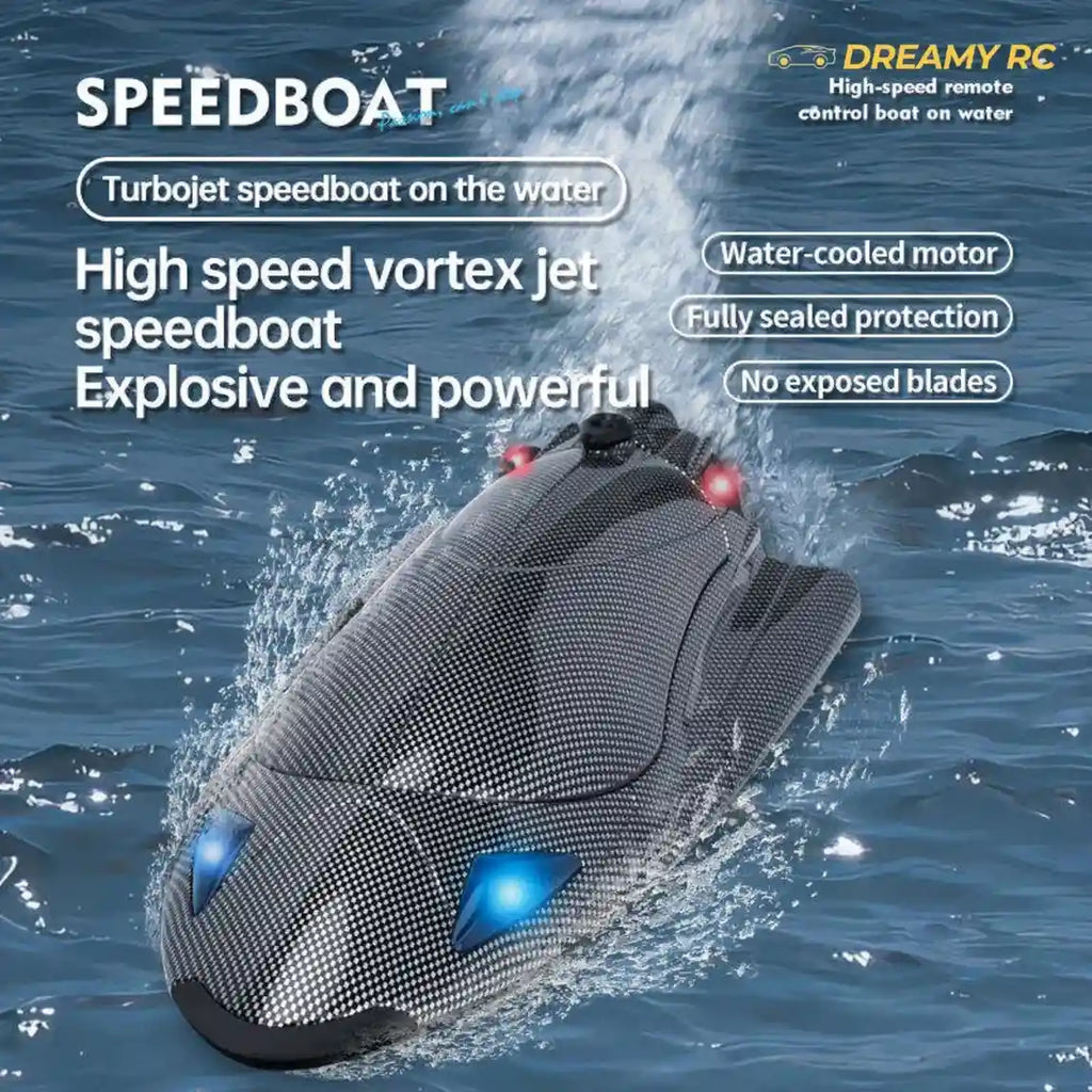 2.4GHz High-Speed RC Racing Boat with Brushless Motor
