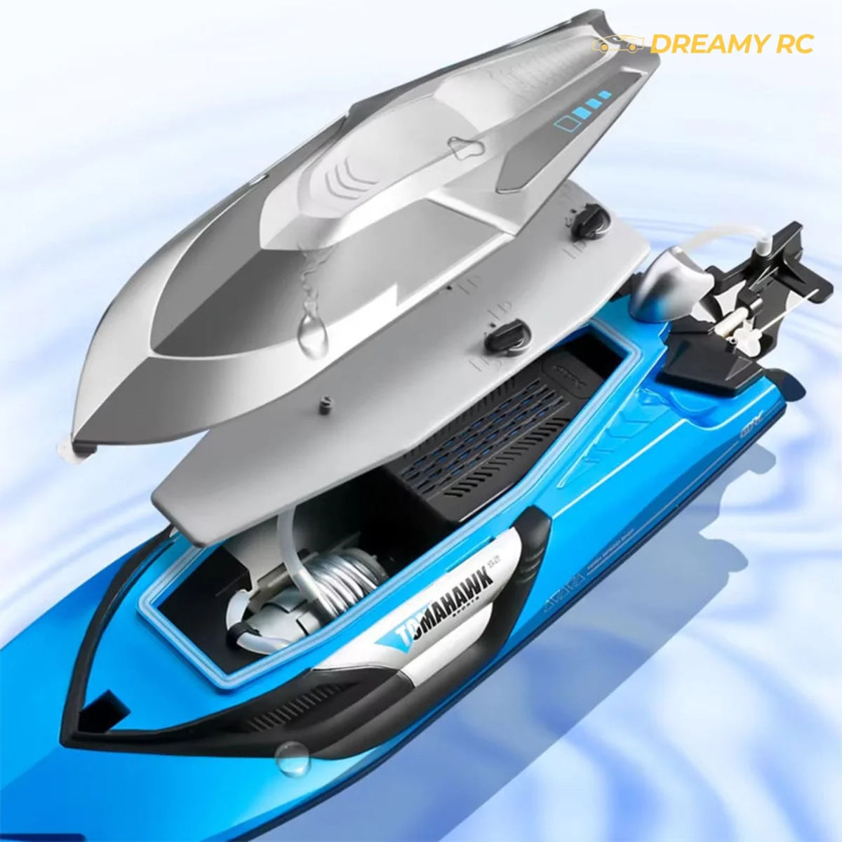 4DRC S2 RC Racing Boat – 70 km/h with Water-Cooled Motor