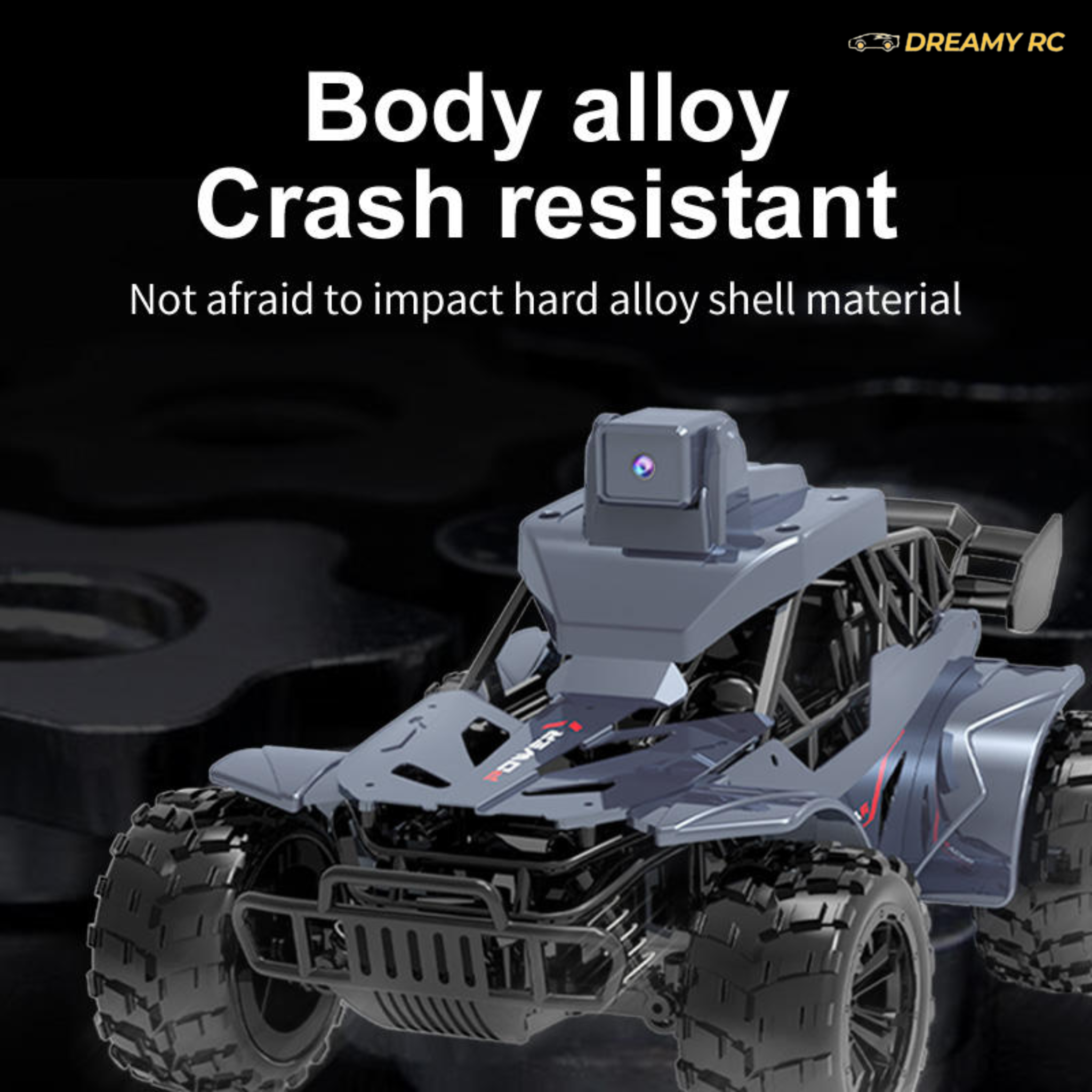 High-Speed RC Monster Truck with HD Camera & WiFi App Control