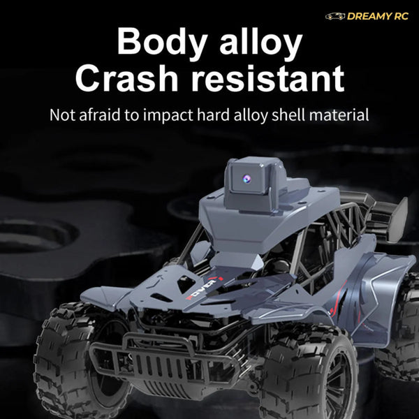 High-Speed RC Monster Truck with HD Camera & WiFi App Control