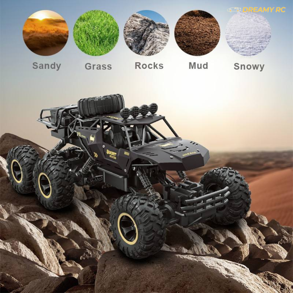 1:12 Scale 6WD Rock Crawler RC Car – 46cm High-Speed Off-Road Remote Control Vehicle