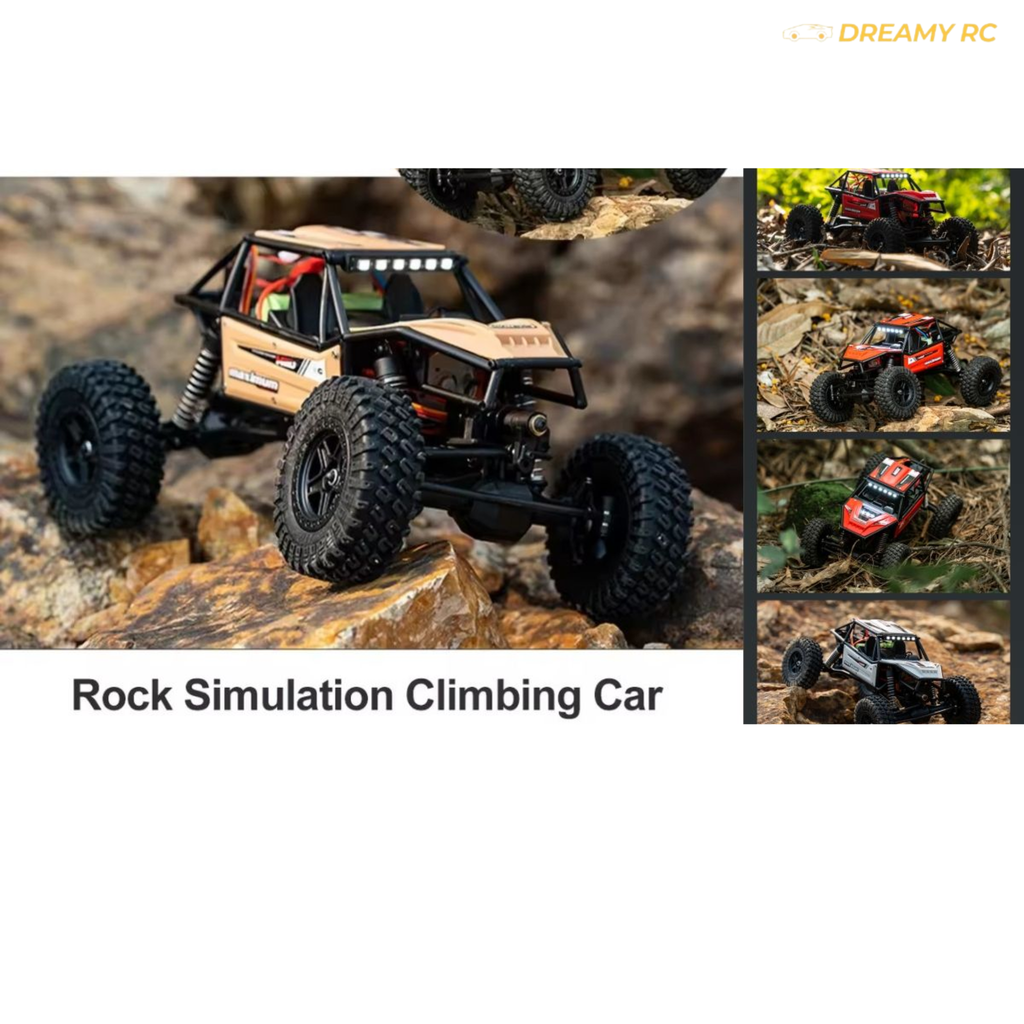 JJRC C8808 1:18 Scale 4WD Rock Crawler RC Car – Off-Road Remote Control Climbing Vehicle