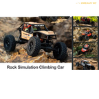 JJRC C8808 1:18 Scale 4WD Rock Crawler RC Car – Off-Road Remote Control Climbing Vehicle