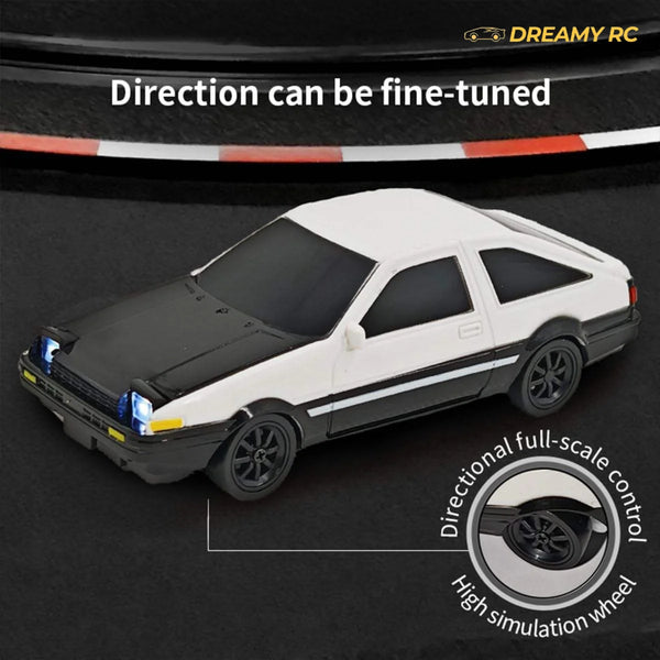 1:43 Scale 4WD Mini RC Drift Car with LED Lights