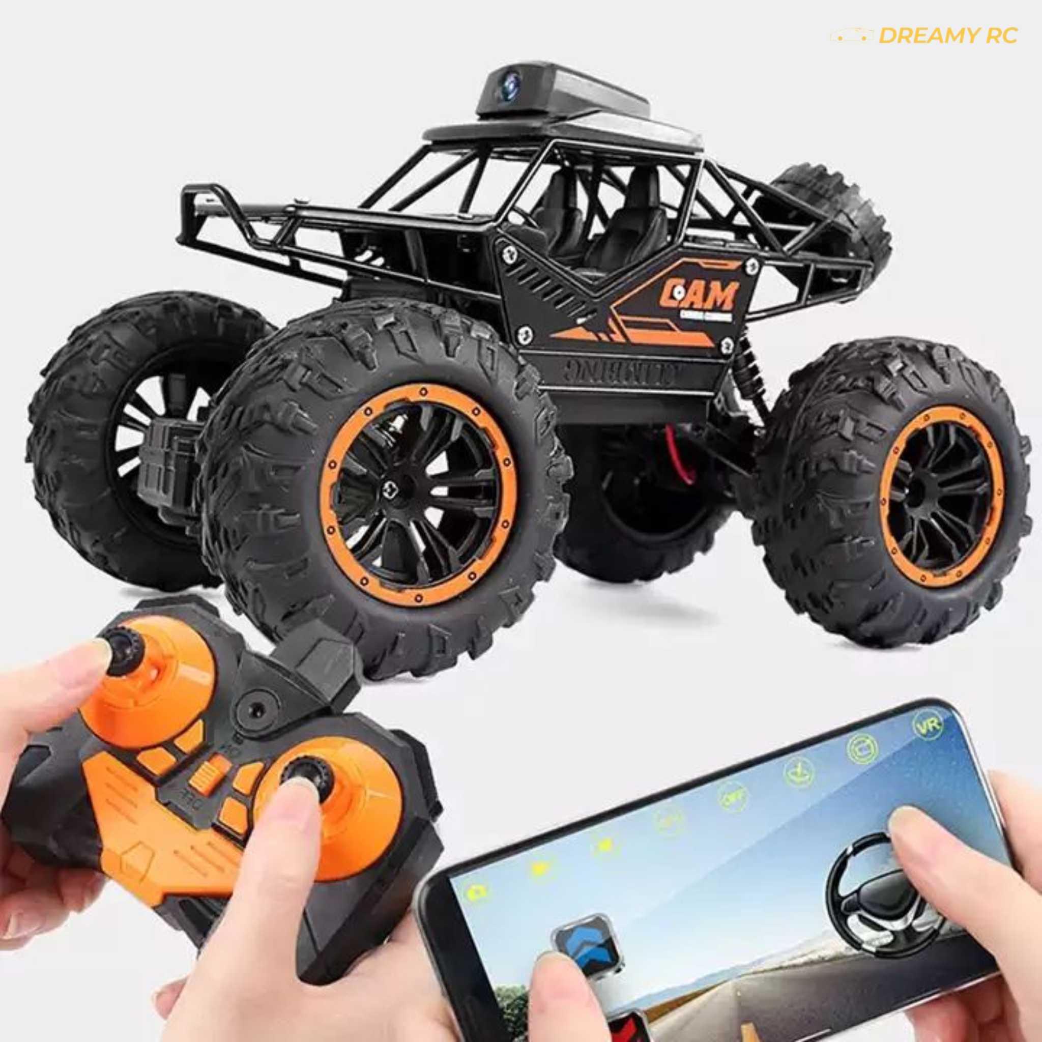 HD Wi-Fi Camera RC Crawler Car – High-Speed 4WD Stunt & Off-Road Remote Control Vehicle