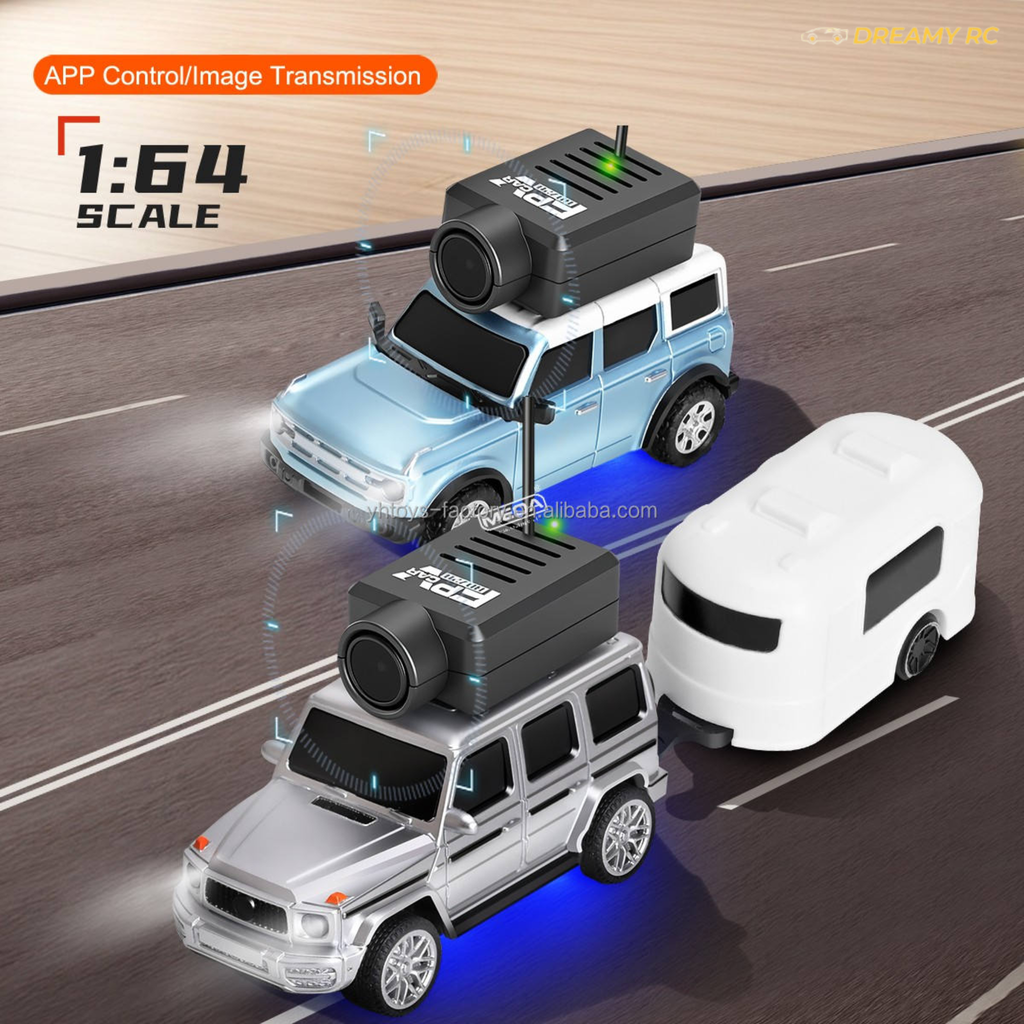 Wltoys 1:64 FPV Mini RC Car with HD Camera & 2.4GHz Remote Control