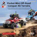 1:64 FPV Mini RC Car with HD Camera & App Control – Micro Off-Road Remote Control Car