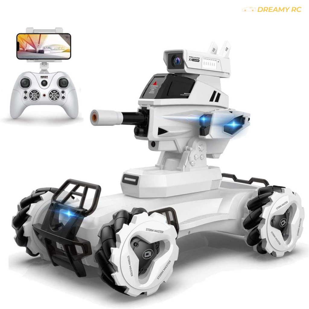 Intelligent RC Battle Tank with 720P Camera – Programmable Remote Control Water Bomb & Infrared Shooting Tank