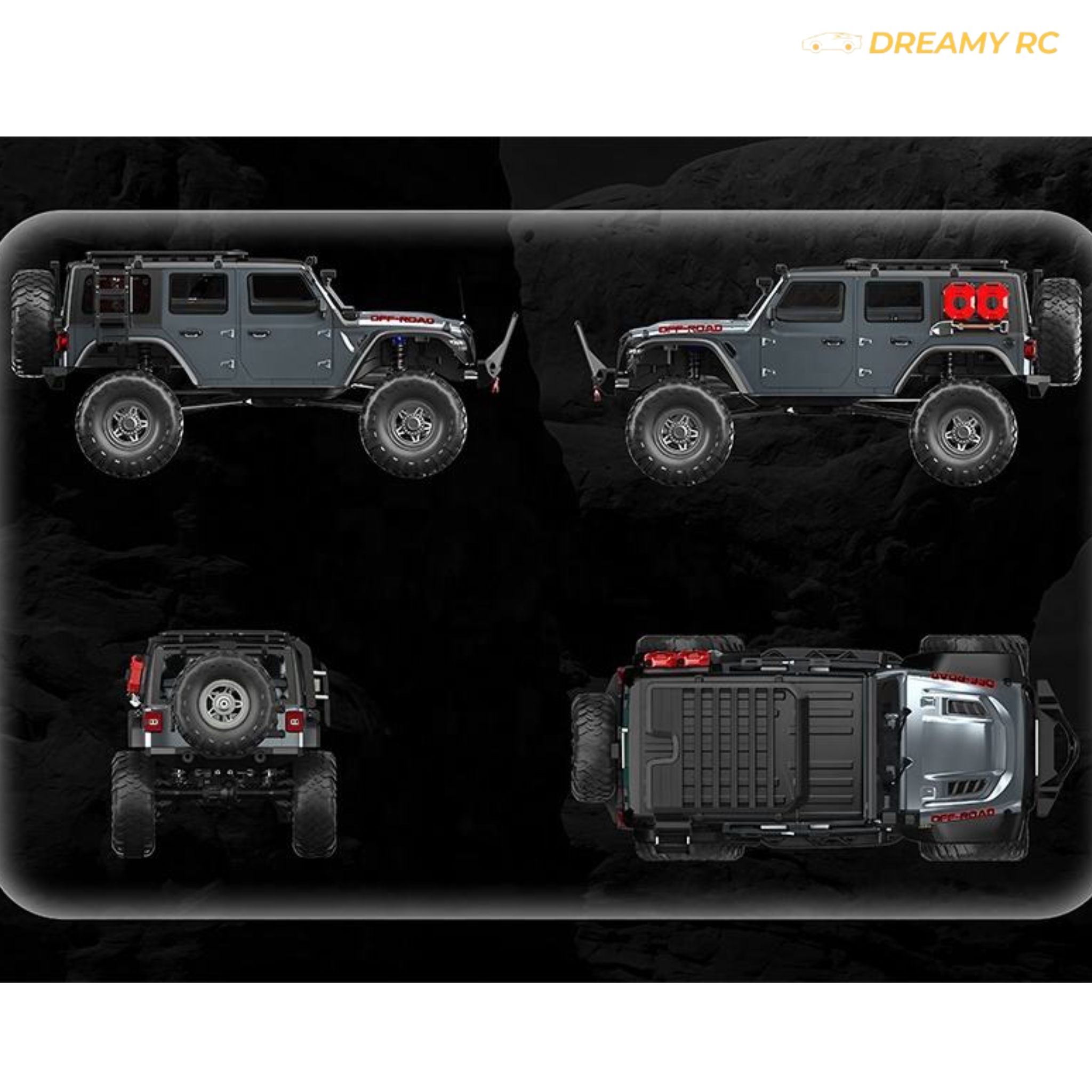 1:10 Scale 4WD Rock Crawler RC Car – Full Proportional Off-Road Remote Control Vehicle