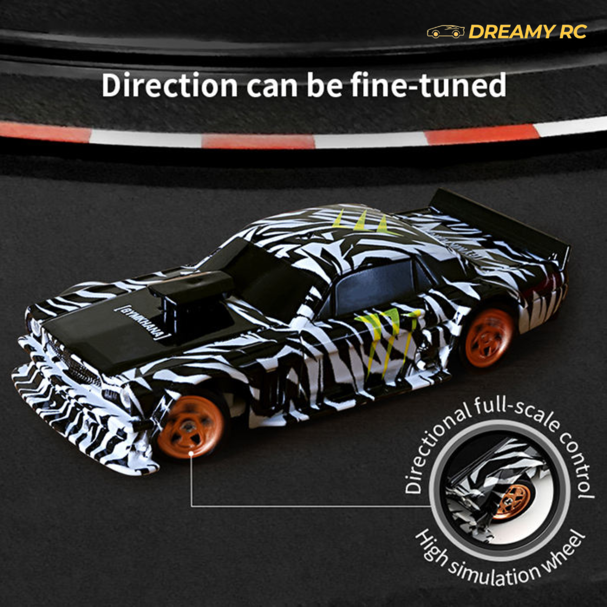 1:43 Scale Mini RC Drift Car – 4x4 High Speed Remote Control Racing Car