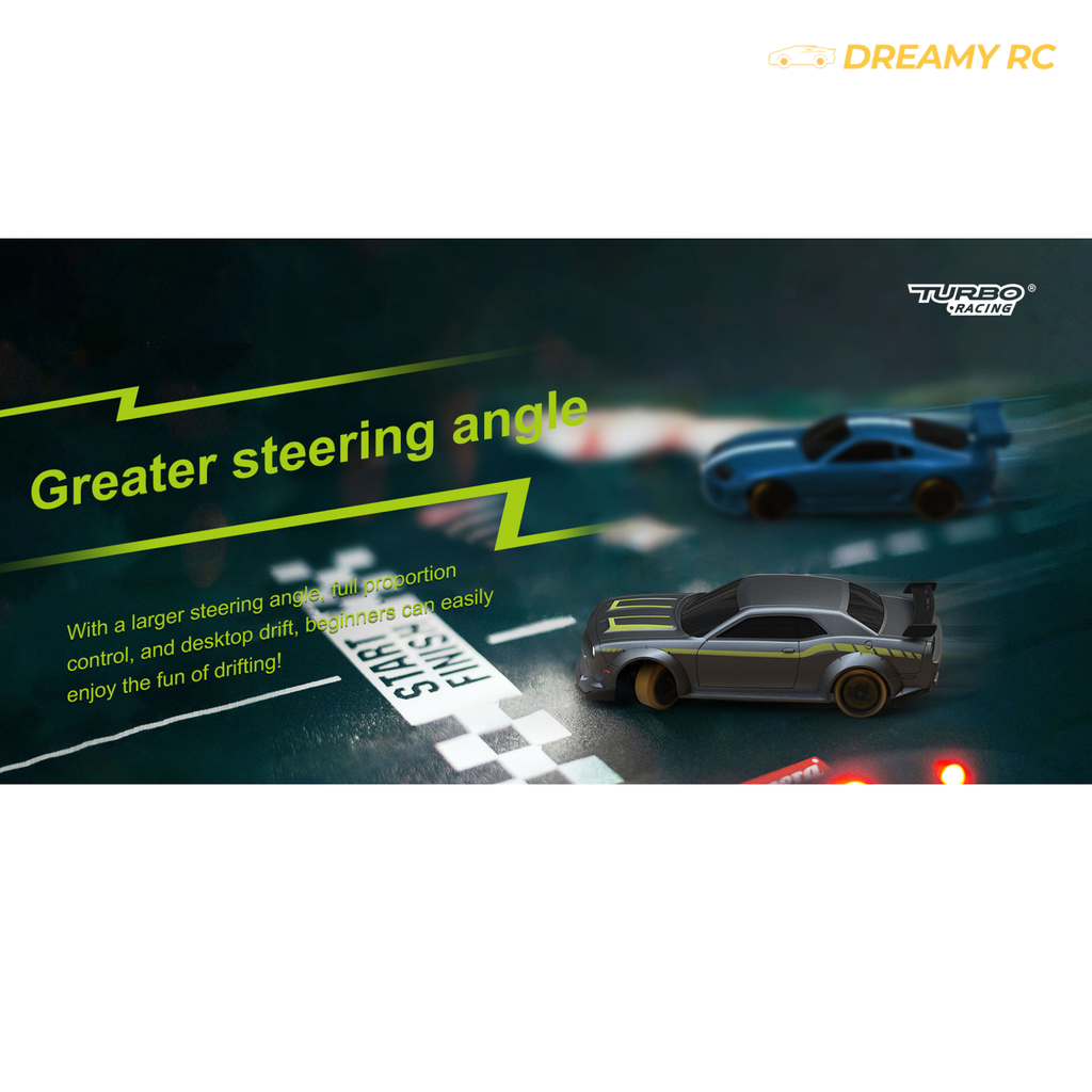 Turbo Racing C65 1:76 Mini Drift RC Car – Metal Body Remote Control Car