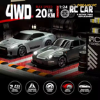1:24 Scale 4WD Drift RC Car – Mini Electric Remote Control Sports Racing Car
