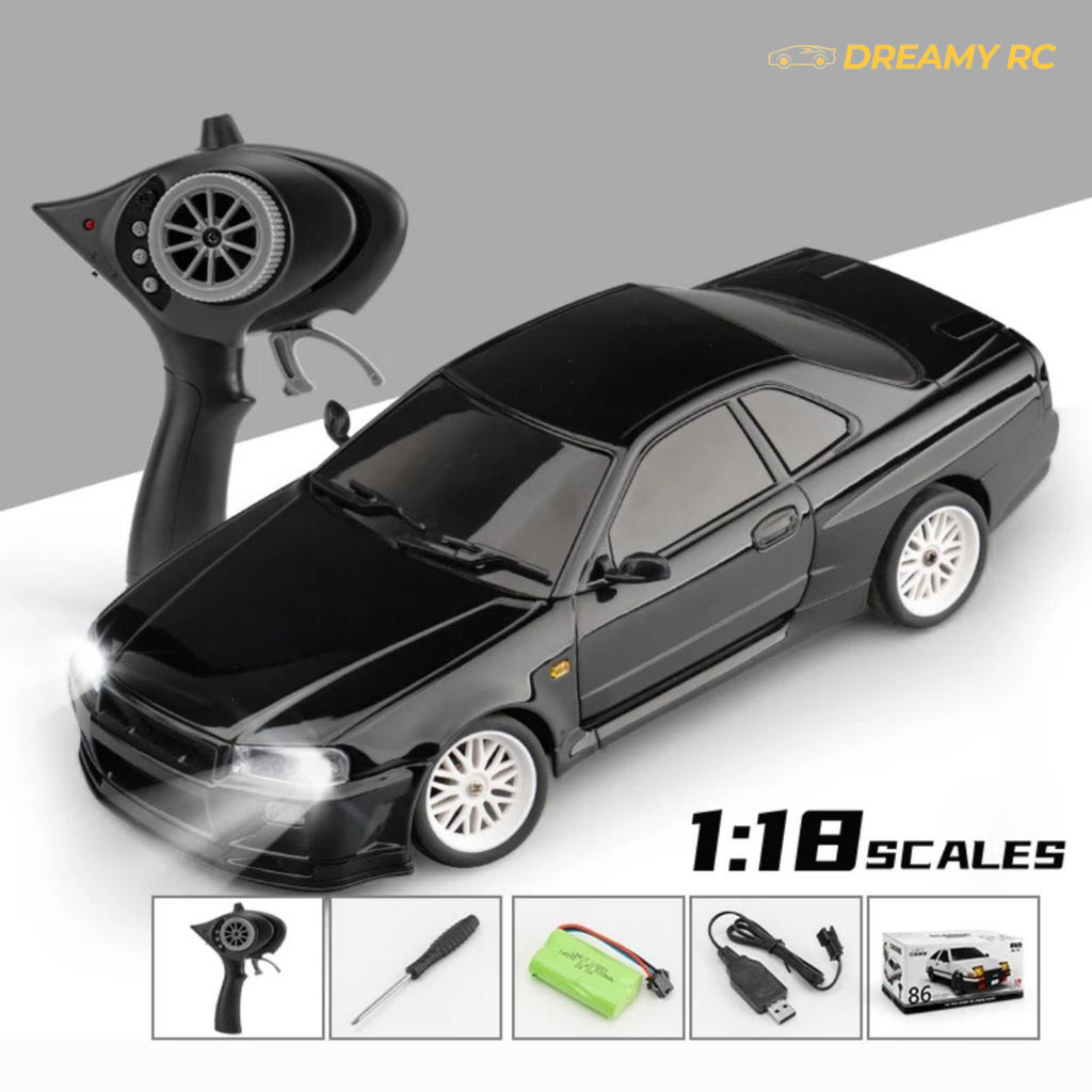 LDRC A99 1:18 RWD Drift RC Car – Electric Remote Control Racing Car with LED Lights