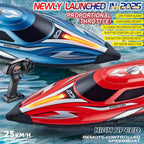 High-Speed Waterproof RC Boat – Electric Speedboat with Navigation Lights