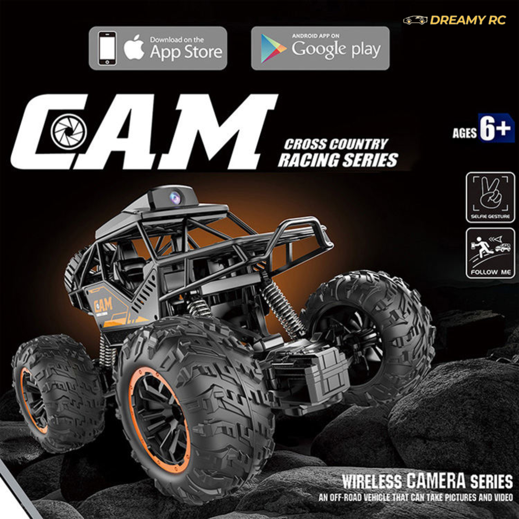 720P WiFi FPV RC Car with Camera – Remote Control Climbing Car with Live Video Transmission