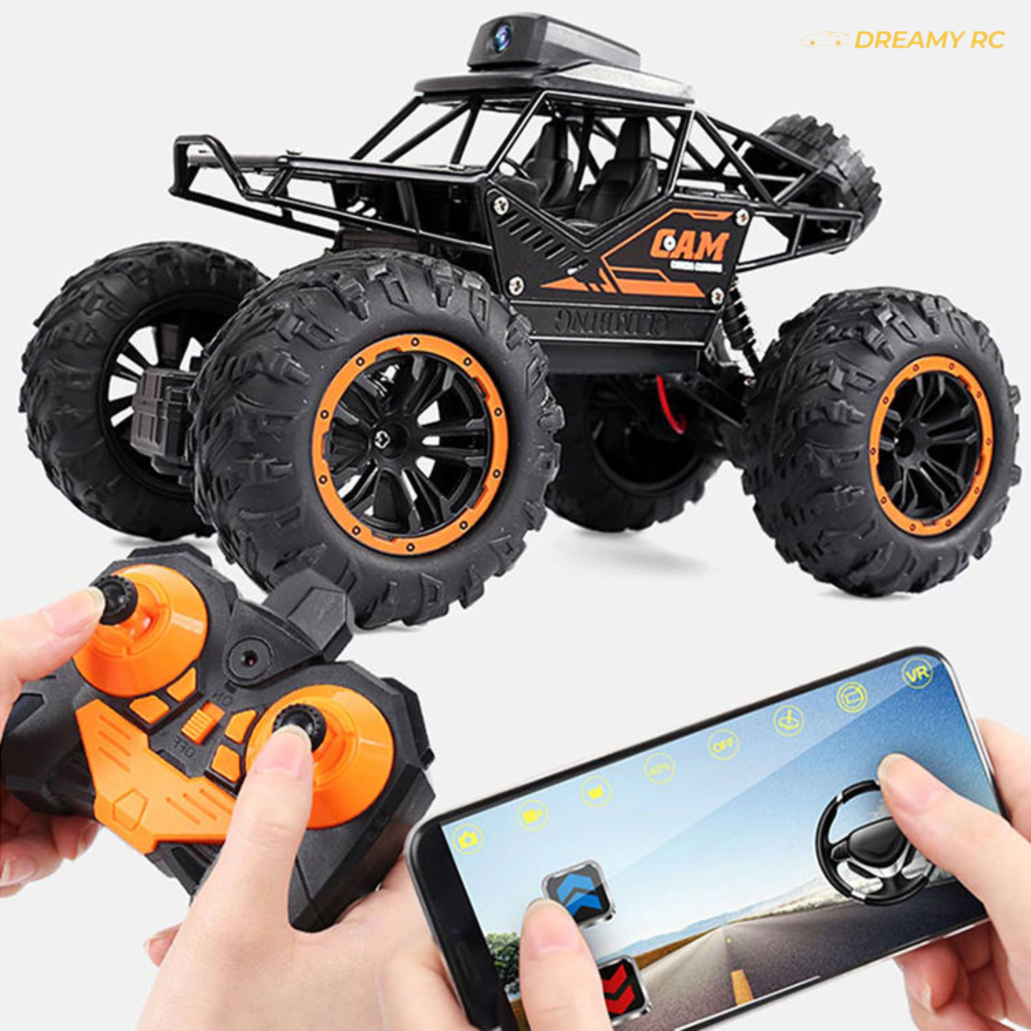 720P WiFi FPV RC Car with Camera – Remote Control Climbing Car with Live Video Transmission