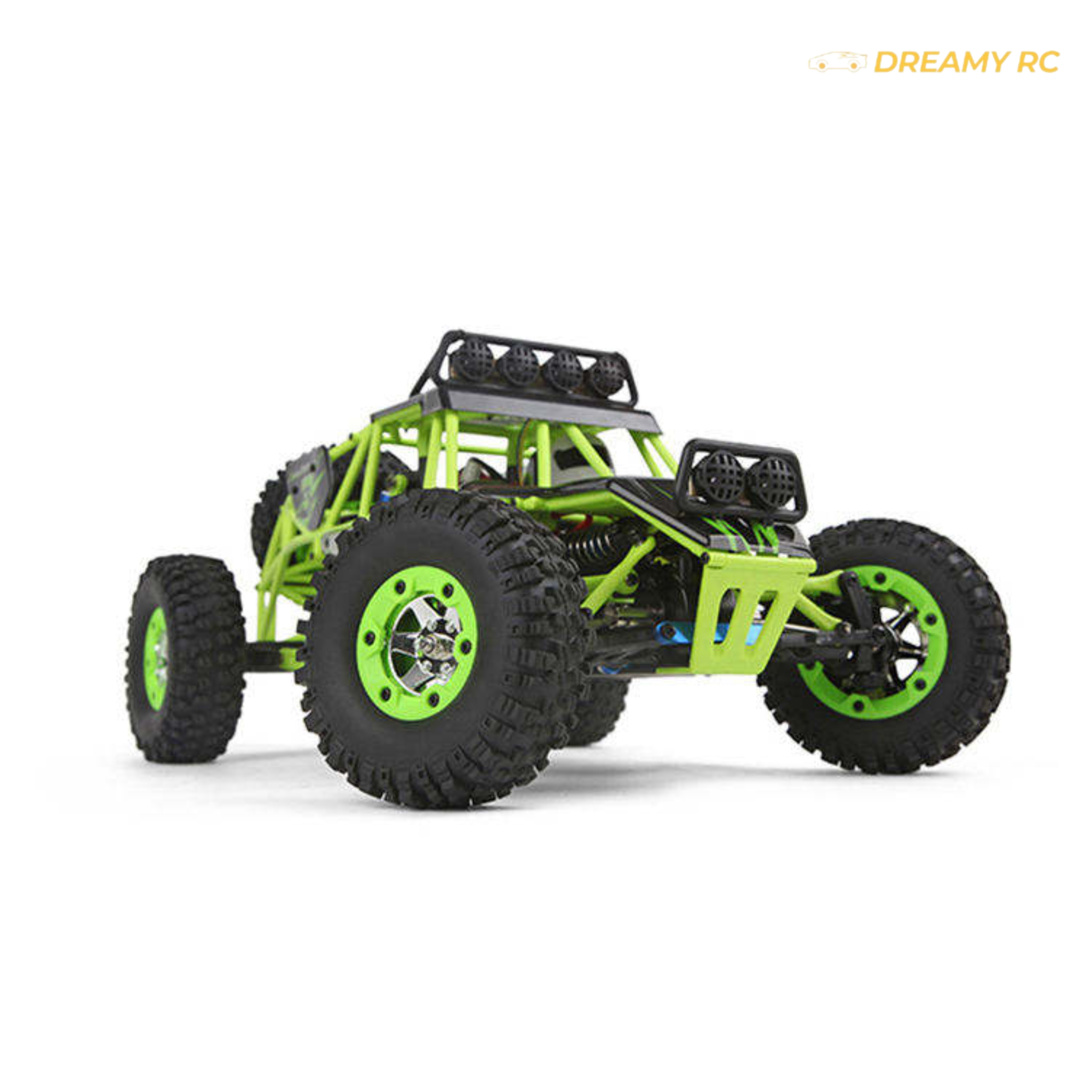 1:12 Scale 4WD High-Speed Rock Crawler RC Car with LED Lights & 2.4GHz Remote Control