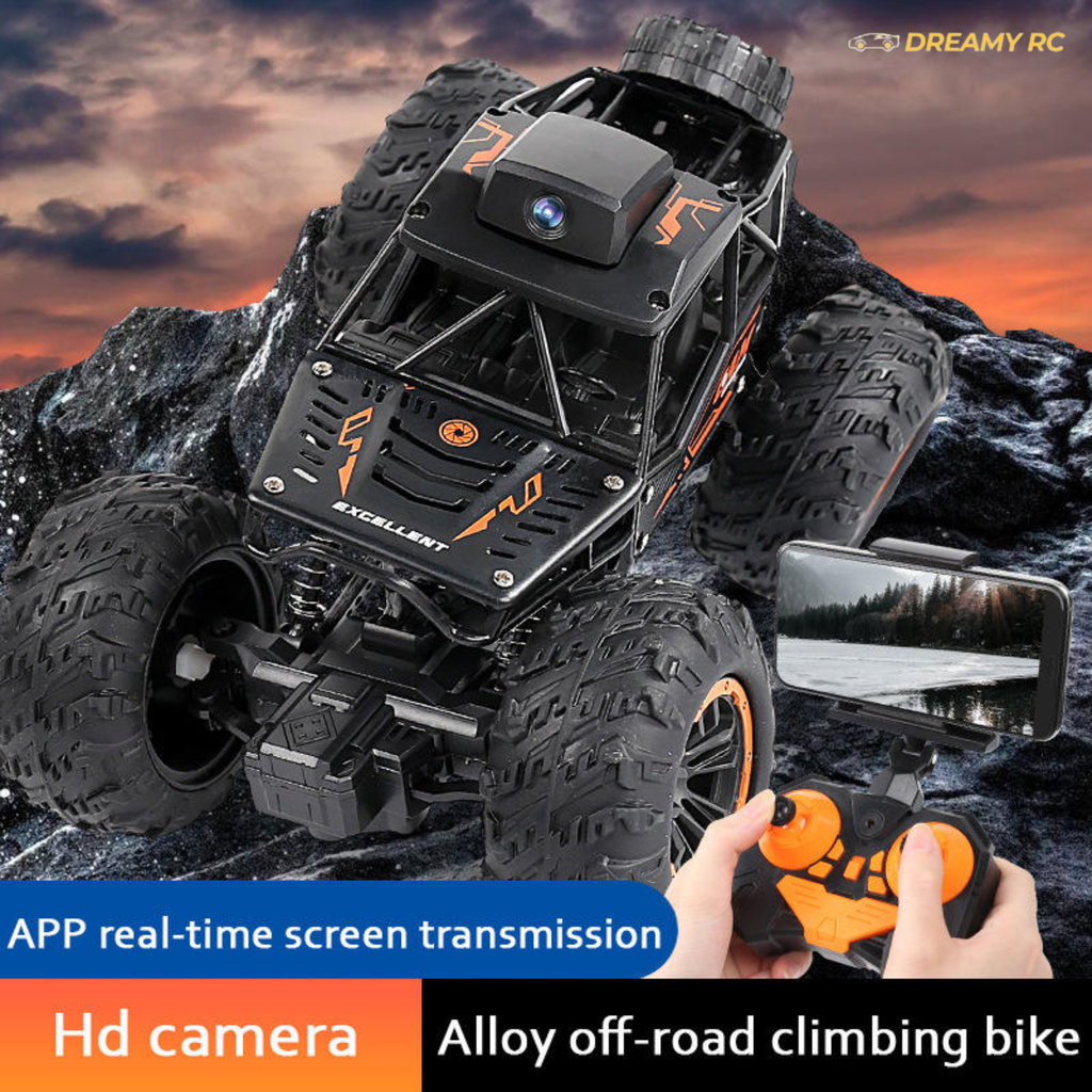 1:18 FPV WiFi Camera RC Car – HD 720P Remote Control SUV with App Control