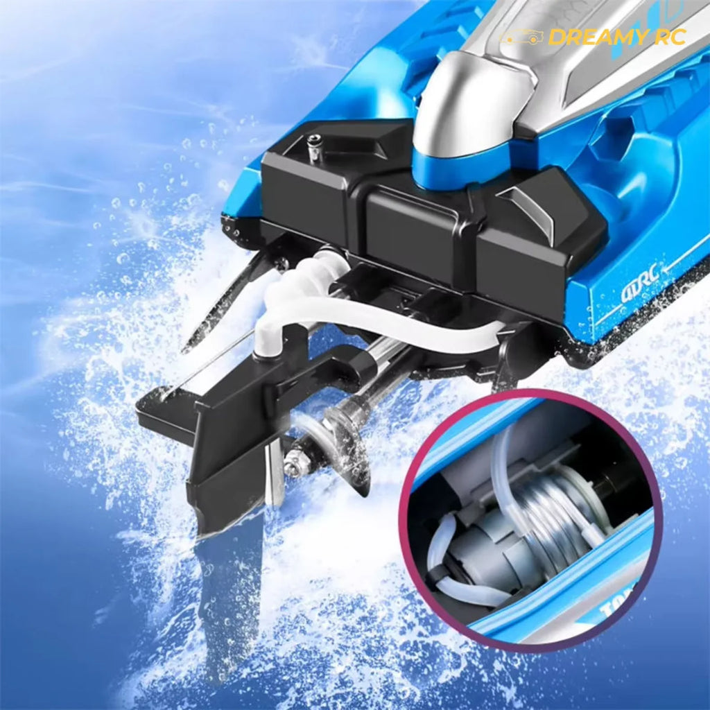 4DRC S2 RC Racing Boat – 70 km/h with Water-Cooled Motor
