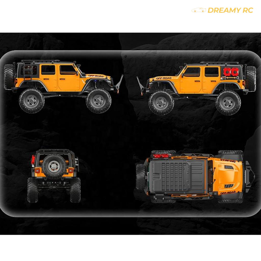 1:10 Scale 4WD Rock Crawler RC Car – Full Proportional Off-Road Remote Control Vehicle