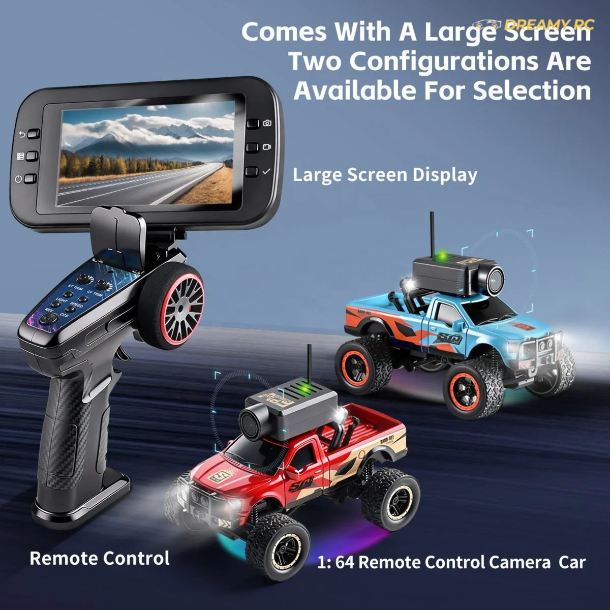 1:64 FPV Mini RC Car with HD Camera & App Control – Micro Off-Road Remote Control Car