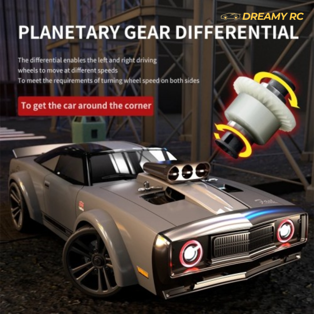 1:16 4WD RC Drift Car – 40 km/h High-Speed Remote Control Racing Car with LED Lights