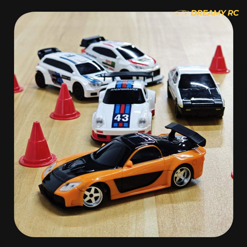 1:43 Scale 4WD Mini RC Drift Car with LED Lights
