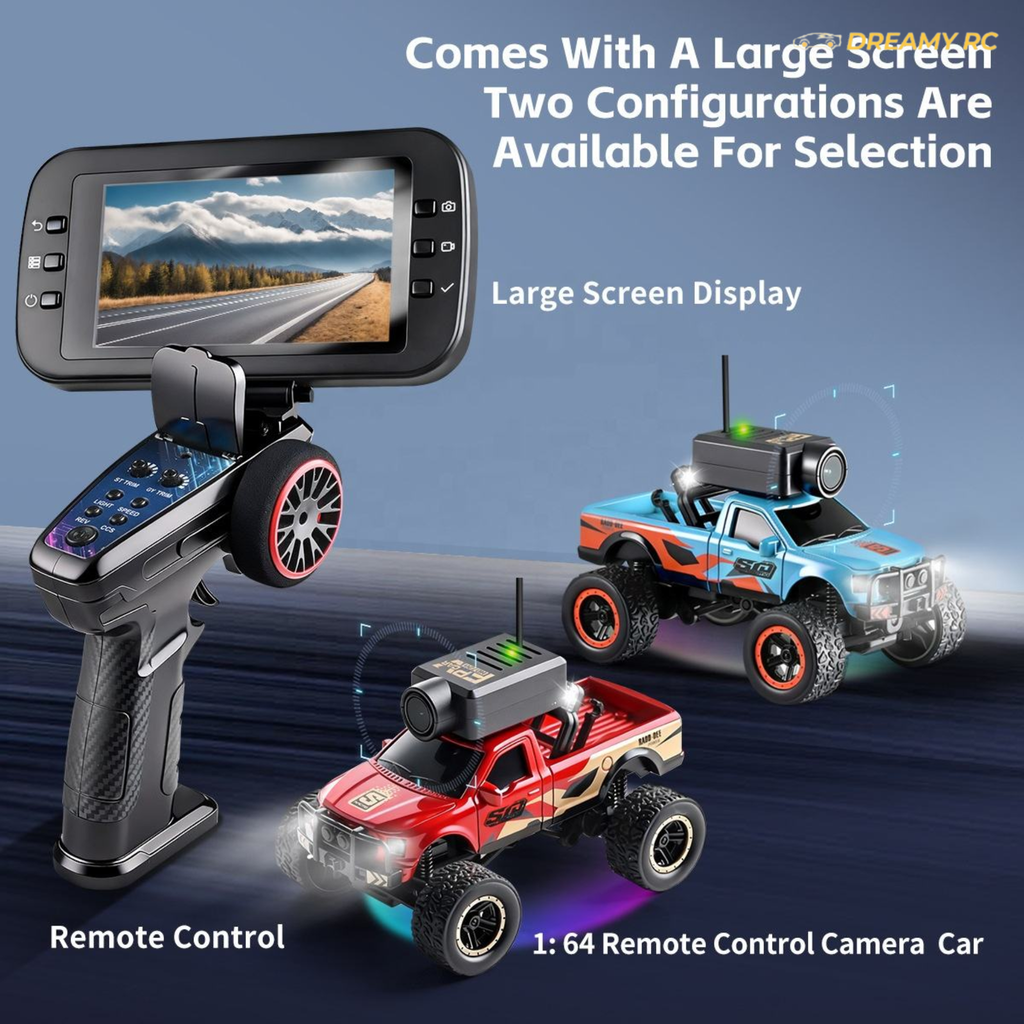 1:64 FPV Mini RC Car with HD Camera & App Control – Micro Off-Road Remote Control Car
