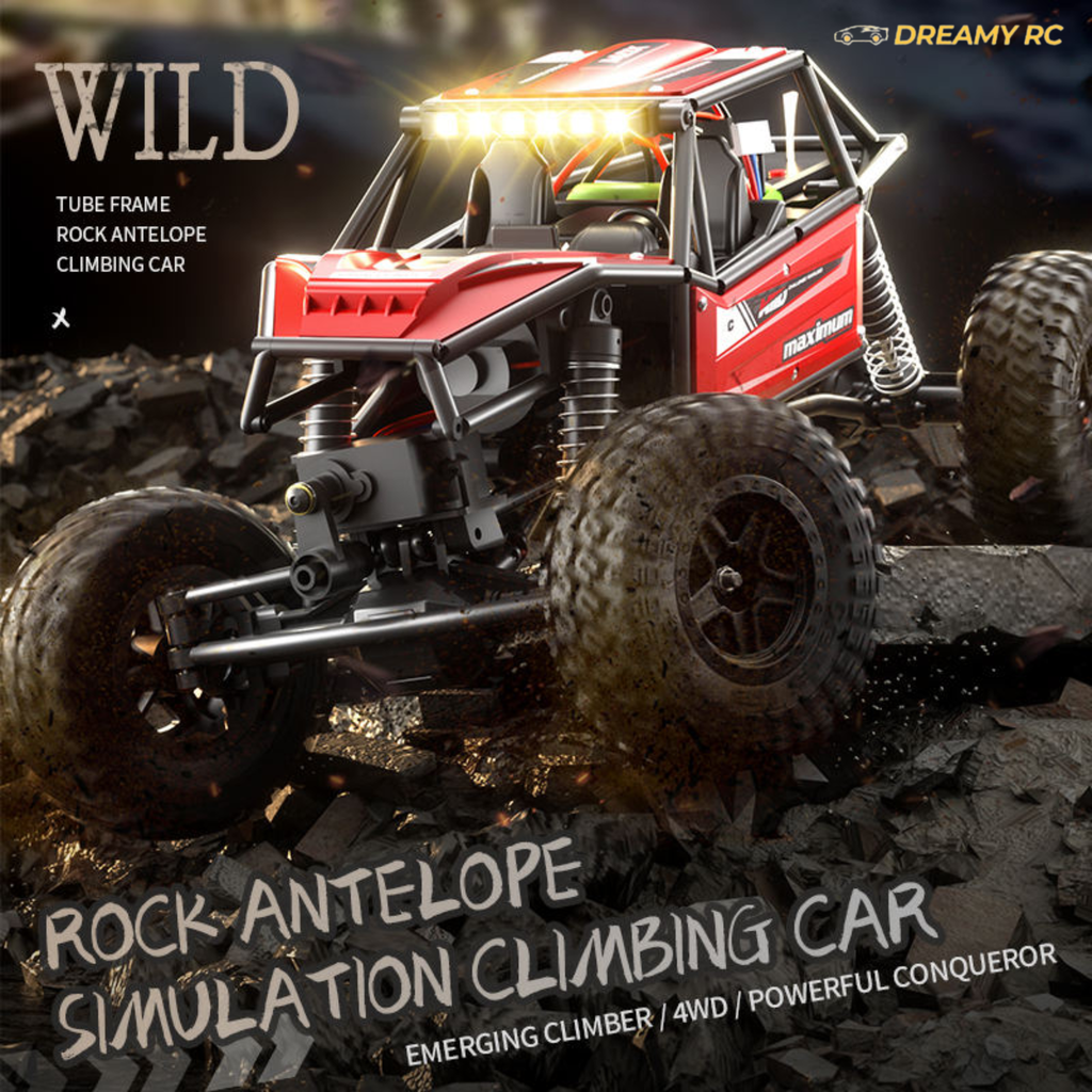 JJRC C8808 1:18 Scale 4WD Rock Crawler RC Car – Off-Road Remote Control Climbing Vehicle