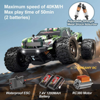 1:18 Scale 4WD High-Speed Waterproof Off-Road  Rock Crawler RC Car