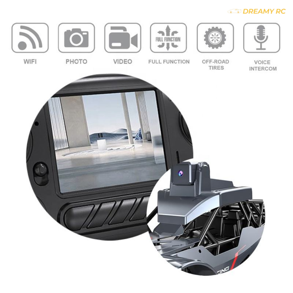 20 KM/H FPV RC Race Car with HD Camera & LCD Display – Real-Time Remote Control Racing Car