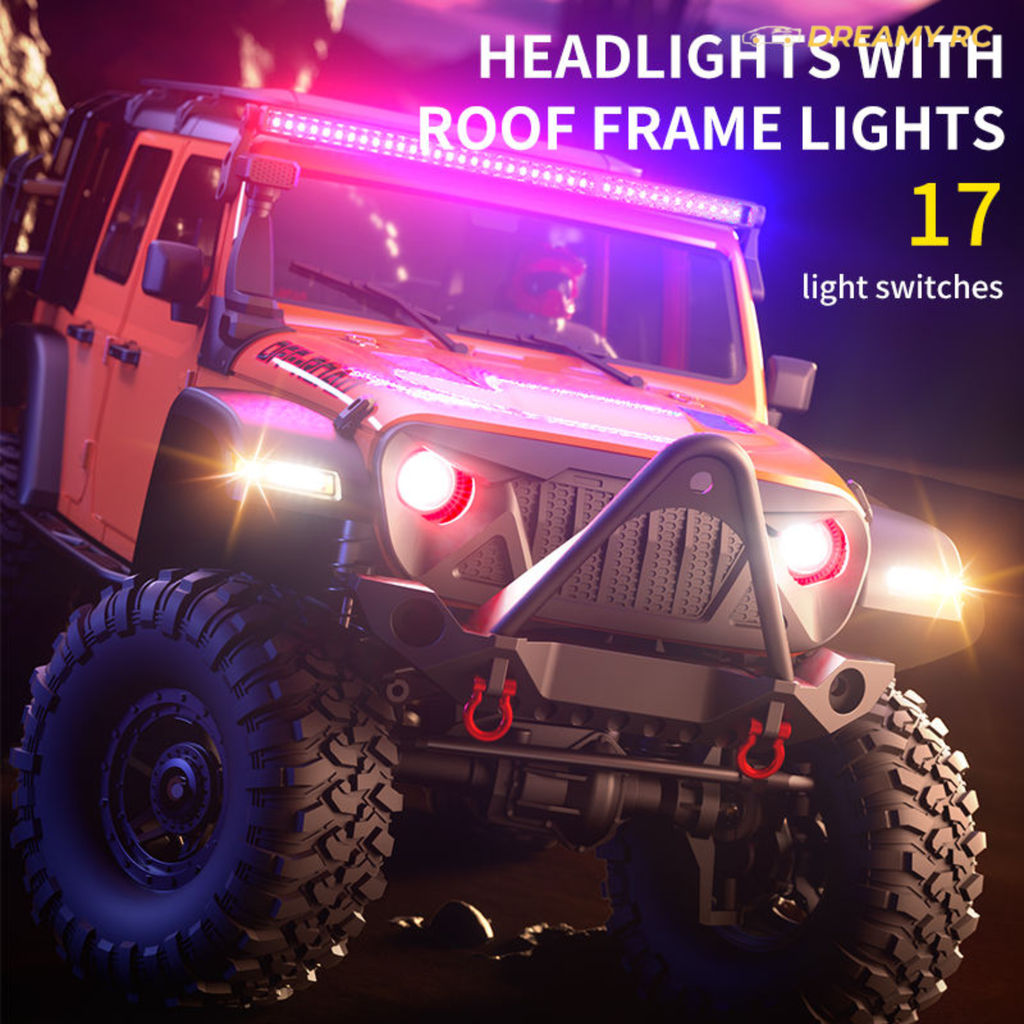 1:10 Scale 4WD Rock Crawler RC Truck – Full Proportional Off-Road Remote Control Vehicle