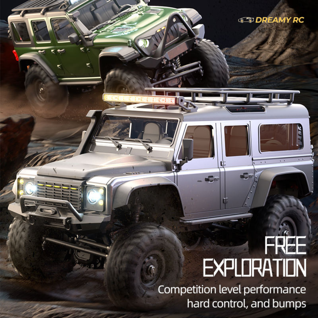 4WD Alloy Chassis Rock Crawler RC Car – Metal Frame Off-Road Remote Control Vehicle