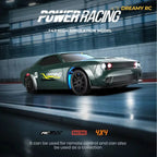 1:43 Scale Metal RC Drift Car – Mini Remote Control Racing Car with LED Lights