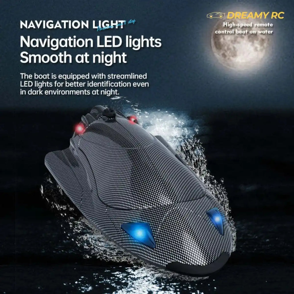 2.4GHz High-Speed RC Racing Boat with Brushless Motor